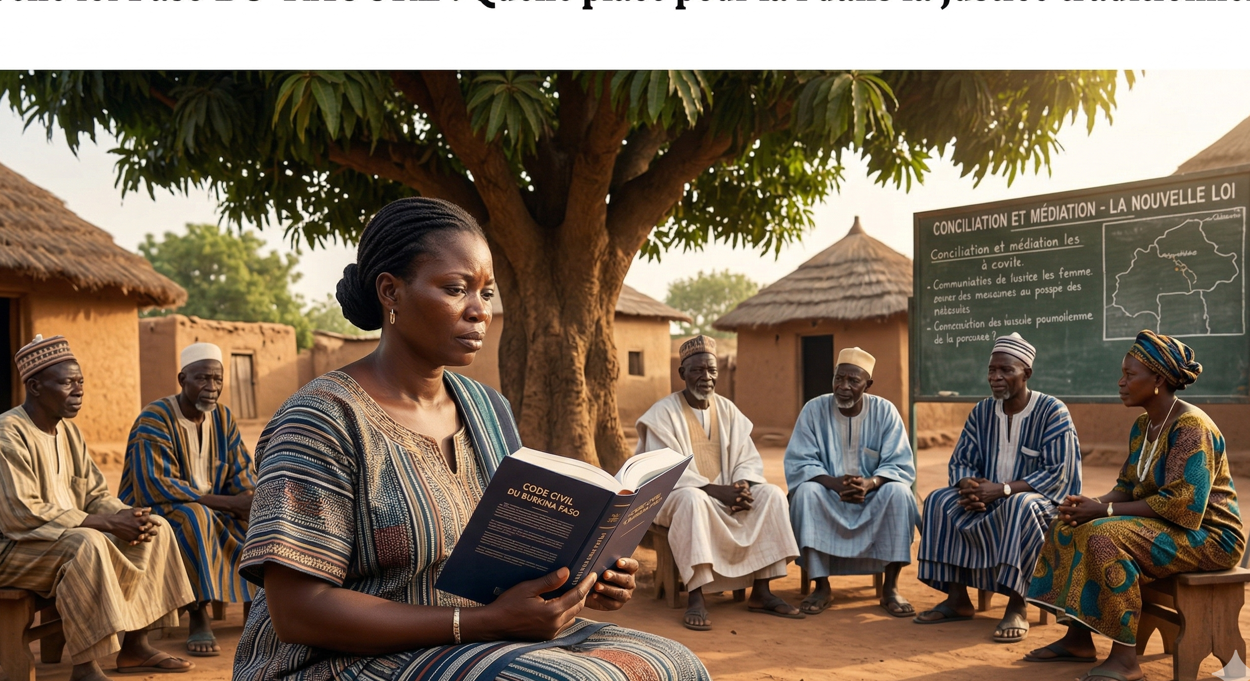 Justice traditionnelle et droits humains: Quelle place pour la femme dans la nouvelle loi Faso BU-KAOORE ? quelle place pour la femme dans la loi faso bu kaoore droits pour elles